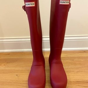Size 8 Red Hunter Boots